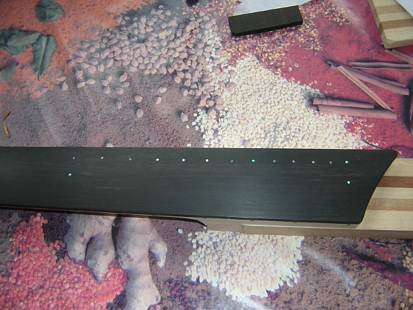 pose des repères sur la touche.JPG